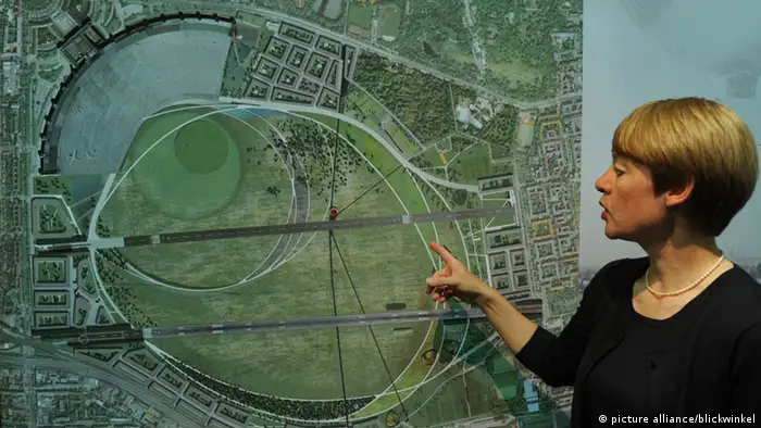 Landschaftsarchitektur Präsentation der Pläne für den Flughafen Tempelhof