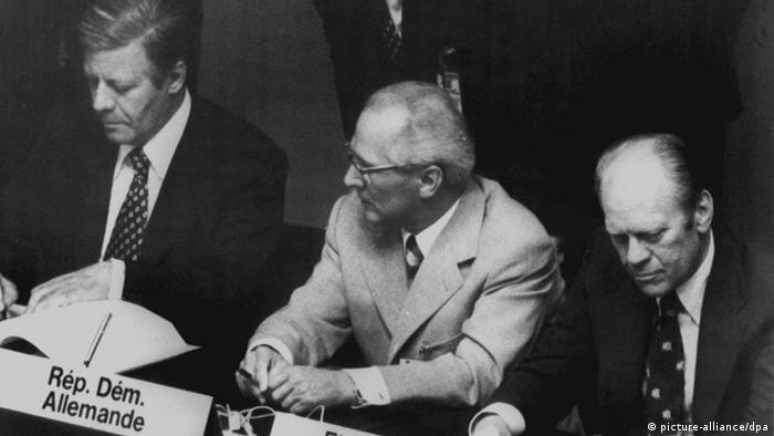 Helmut Schmidt und Erich Honecker