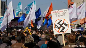 Russland Demonstration gegen Zensur 13.4.2014