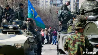 Ostukraine Krise pro-russische Kräfte bei Slowjansk 16.04.2014