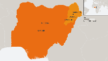 Karte Nigeria Borno Chibok
