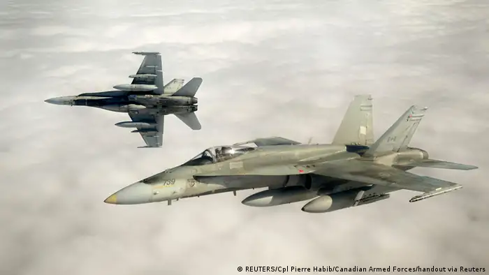 Kampfflugzeug vom Typ CF-18 Hornet der Kanadischen Luftwaffe