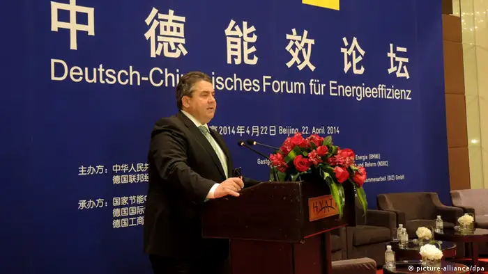 Sigmar Gabriel in Peking China 22.4.2014