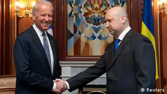 Joe Biden Ukraine Oleksander Turchinov 22.4.14