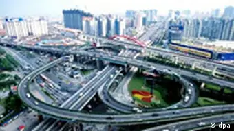 China - Schanghai - Autobahnkreuz