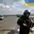 Ukraine ukrainische Soldaten in Ostukraine Checkpoint
