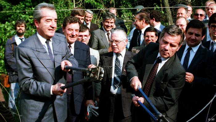 Ungarn Österreich Grenzöffnung in 1989 Gyula Horn