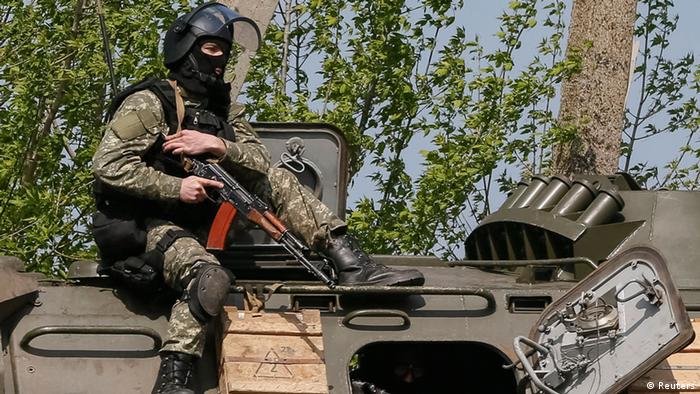 Ukraine Unruhen in Slowjansk 24. April