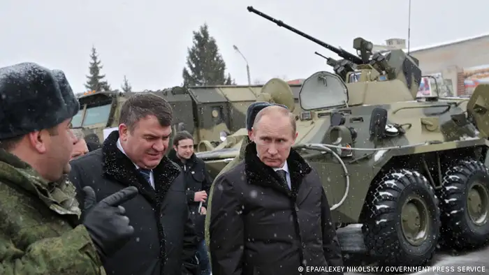 Putin Militär Besuch 2012