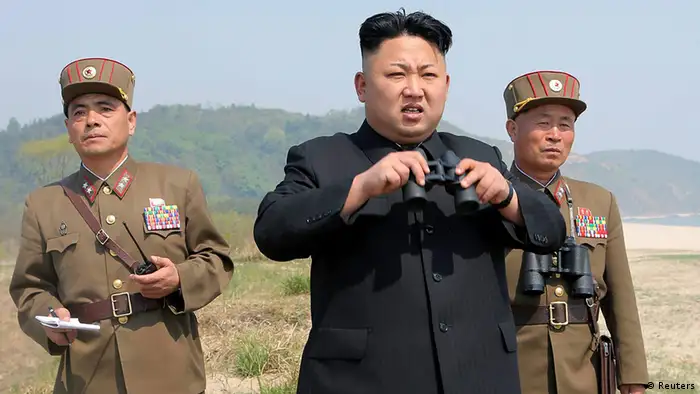 Nordkorea Kim Jong Un als Militärbeobachter