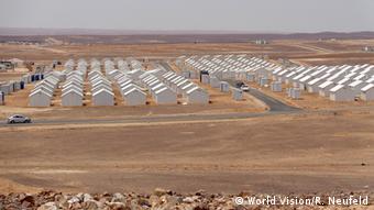 A sprawling refugee camp in Jordan