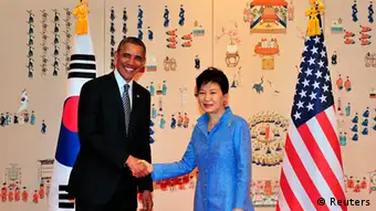 Südkorea USA Präsident Barack Obama in Seoul bei Park Geun-Hye