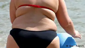 Übergewicht Frau im Bikini