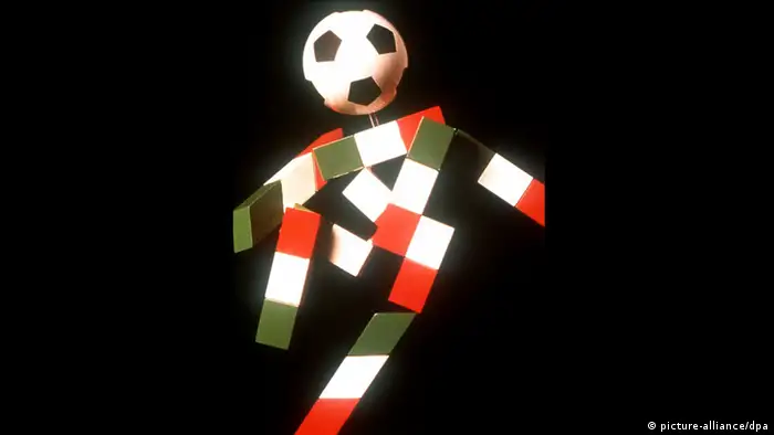 Das Maskottchen Ciao der Fußball-WM 1990 (Foto: dpa)
