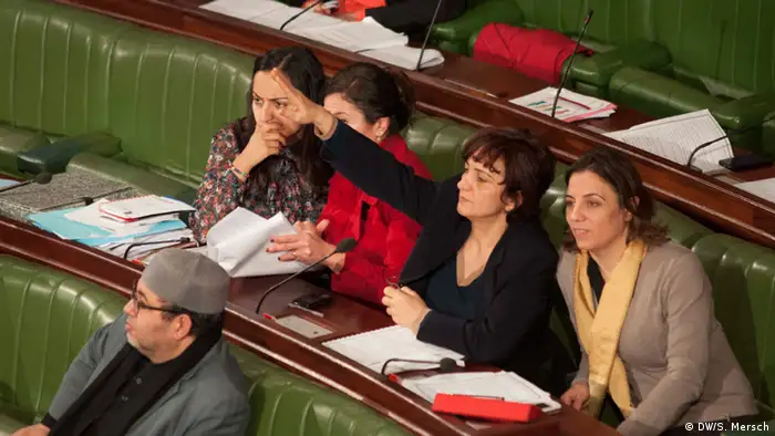 Tunesische Abgeordnete des Demokratischen Blocks