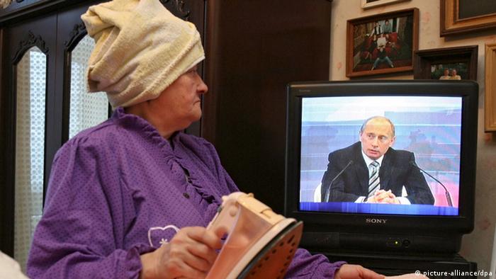 Russland Putin Fernsehen PK