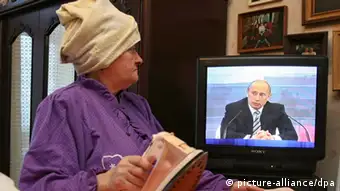 Russland Putin Fernsehen PK