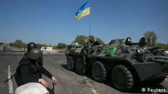 Ukraine Slaviansk 4.5.14 Checkpoint