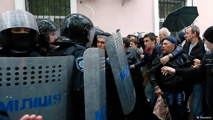 Ukraine prorussische Aktivisten Zusammenstöße in Odessa 4.5.14