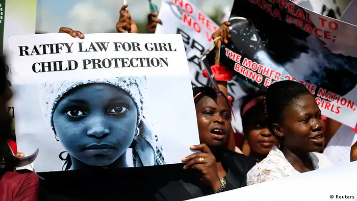 Nigeria Demonstration gegen die Entführung von Schulmädchen