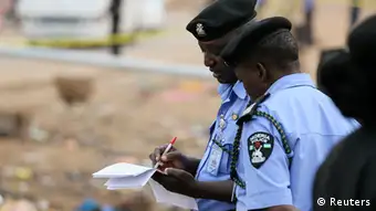 Nigeria Polizei in Abuja