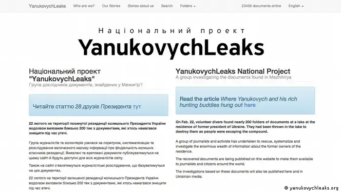 Screenshot Gewinner Bobs-Award yanukovychleaks.org
