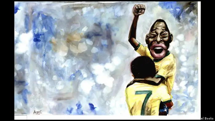 Fußballer Pelé jubelt