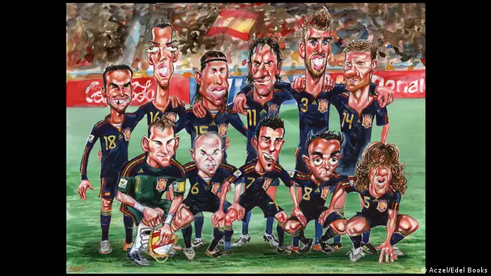 Ein Gruppenbild des spanischen WM-Kaders bei der WM 2010.