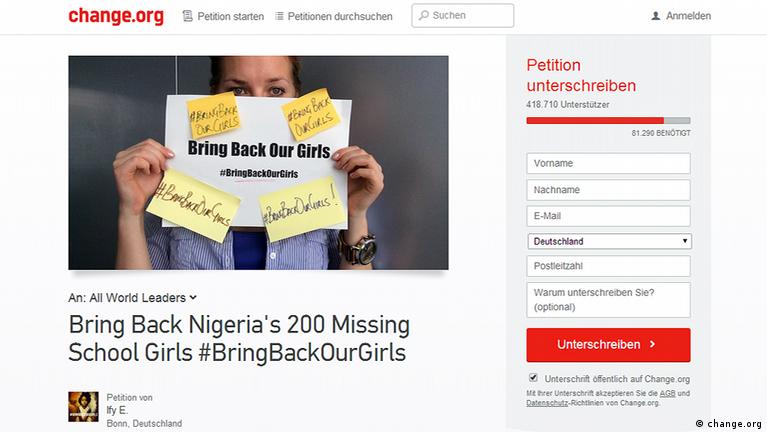 Petitioning for change – DW – 05/07/2014