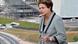 Die brasilianische Präsidentin Dilma Rousseff während ein Besuch in Stadium Itaquerao Die brasilianische Präsidentin Dilma Rousseff während ein Besuch in Stadium Itaquerao