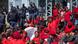 EFF supporters protest as police look on in South Africa. EFF supporters protest as police look on in South Africa.
