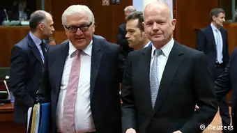 Ukraine Krise Brüssel EU Außenminister Treffen Luxemburg William Hague Frank-Walter Steinmeier