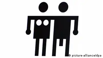 Deutschland Piktogramm Mann und Frau