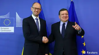 Barroso mit Jazenjuk 13.05.2014 Brüssel