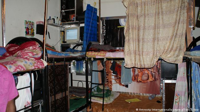 Wohnung von Gastarbeitern in Katar. Foto: dpa-pa/Amnesty International