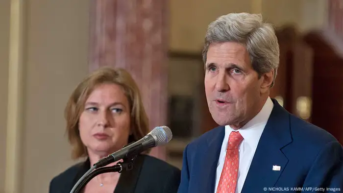 USA Israel Treffen Tzipi Livni und John Kerry