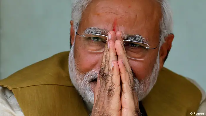 Indien Wahlen Narendra Modi in Gandhinagar