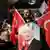 Berlin: Erdogan supporter with flags and a picture of the president. (Photo: Adam Berry/Getty Images)