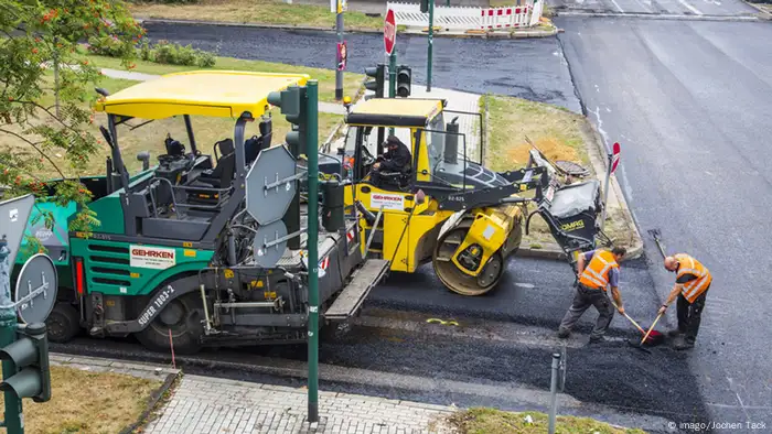 Roadworks in Germany