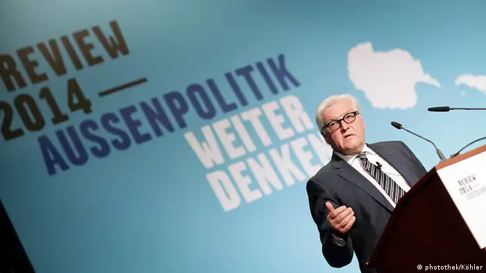 Deutschland Deutsche Welle Review 2014 - Außenpolitik Weiter Denken Außenminister Steinmeier