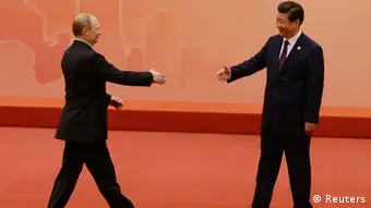 China Treffen von Xi Jinping und Wladimir Putin