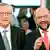 Jean-Claude Juncker und Martin Schulz, Spitzenkandidaten für die Europawahl, bei einer TV-Debatte (Foto: Reuters)