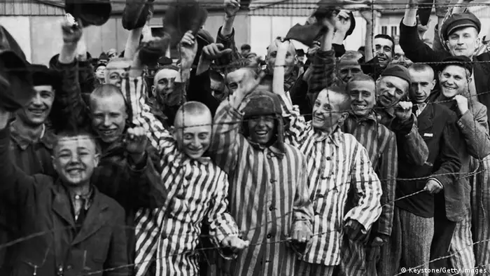 Befreiung aus dem KZ Dachau 1945 (Keystone/Getty Images)