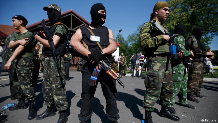 Ostukraine Krise Separatisten 25.05.2014 Donezk