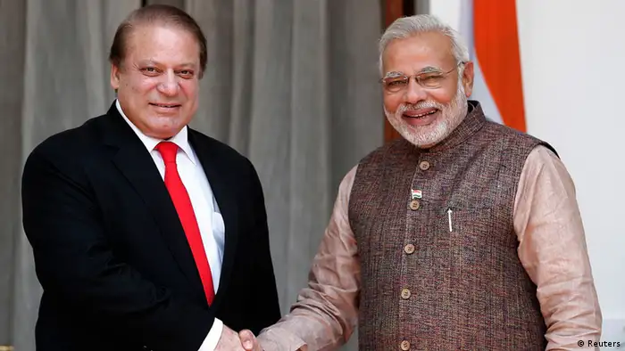Indien Narendra Modi trifft Nawaz Sharif in Neu-Dheli 27.05.2014