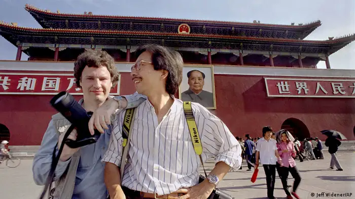 Jeff Widener und Liu Hueng Shing Tiananmen Mai 1989