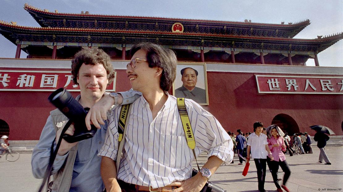 Jeff Widener und Liu Hueng Shing Tiananmen Mai 1989 Jeff Widener und Liu Hueng Shing Tiananmen Mai 1989