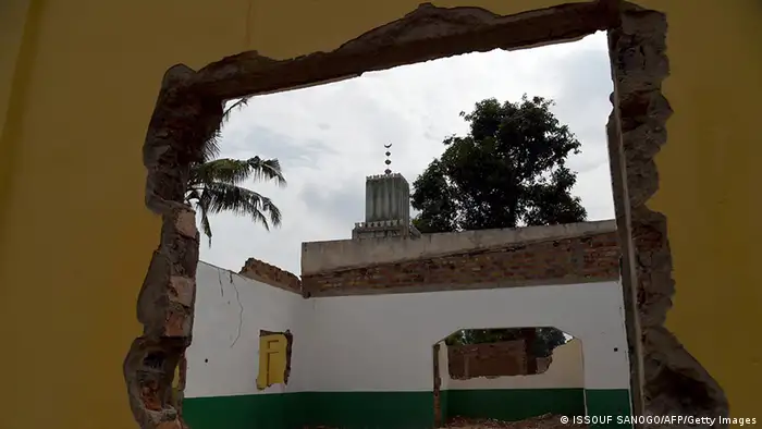 Zentralafrikanische Republik Zerstörungen in Bangui Moschee