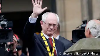 Herman Van Rompuy bei der Verleihung des Karlspreises