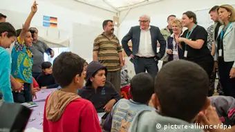 Frank-Walter Steinmeier Flüchtlingslager im Libanon